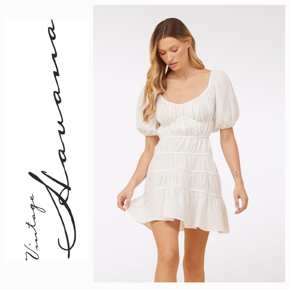 Vintage Havana White Dress medium